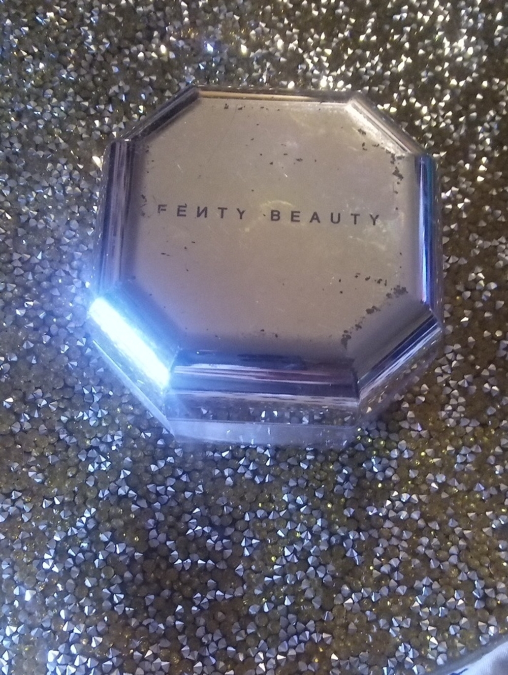 Fenty Beauty Silver Metallic Highlighter Compact